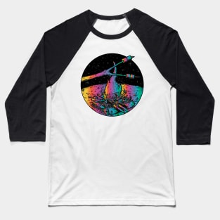 marshmallow moon bonfire Baseball T-Shirt